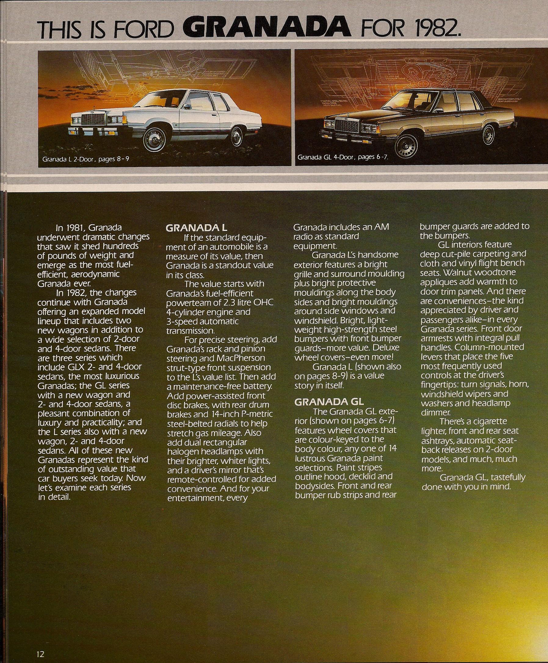 1982 Ford Granada Brochure Page 6